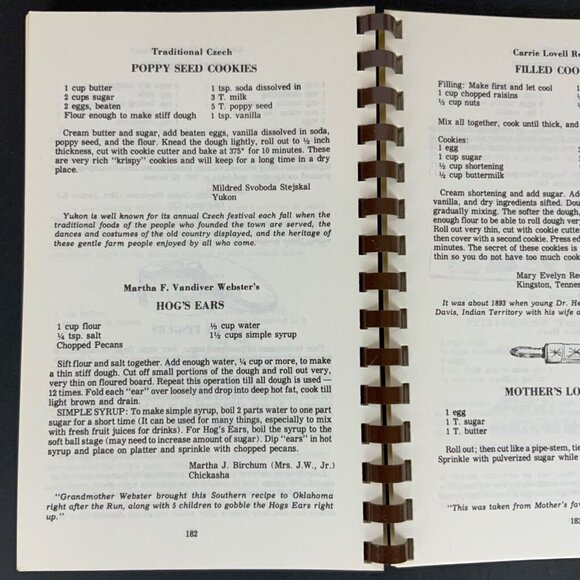 Pioneer Cookery Around Oklahoma by Linda Kennedy Rosser 4th Printing 1978 Spiral - Picture 12 of 14